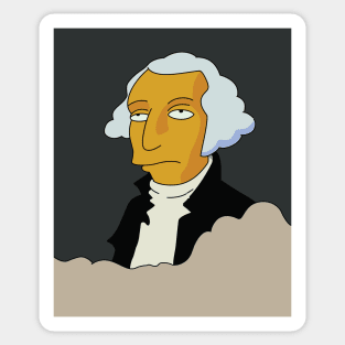 Torn George Washington Painting Sticker